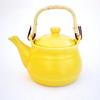 Tokoname Ware Heat-resistant Earthenware Teapot, Size 8 (1400cc), Yellow, Suitable for Direct Heat! Made In Japan / Yamagen Touen