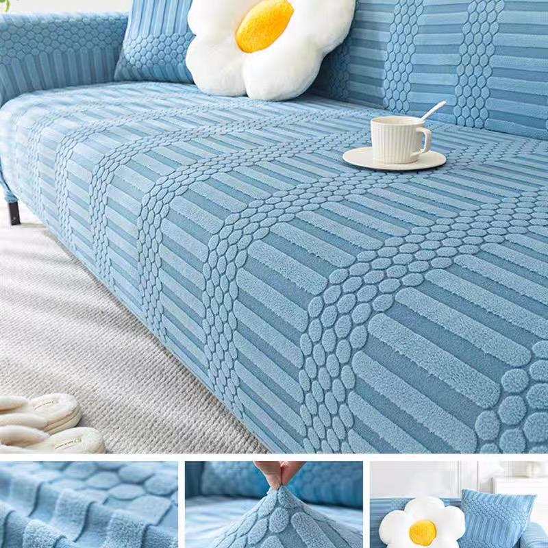 Grube nordyckie żakardowe pokrowce na sofę do salonu regulowane elastyczne pokrowce na sofy pokrowce na sofy na fotele antypoślizgowe pokrowce na kanapę