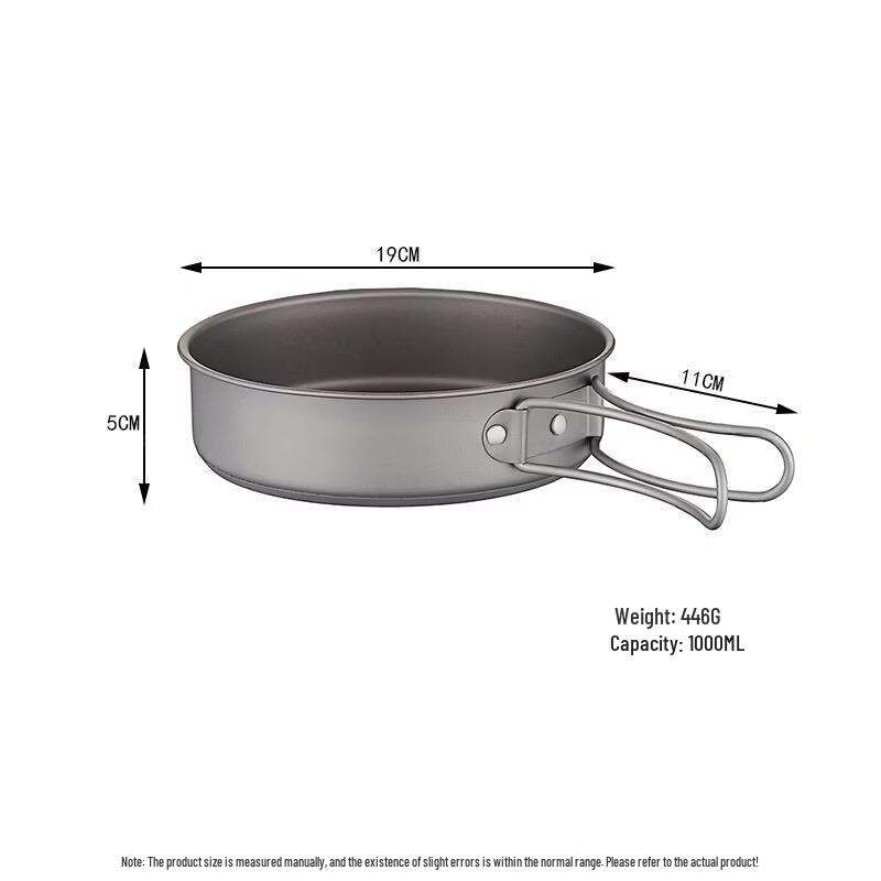 Portable Titanium Camping Frying Pan & Kettle
