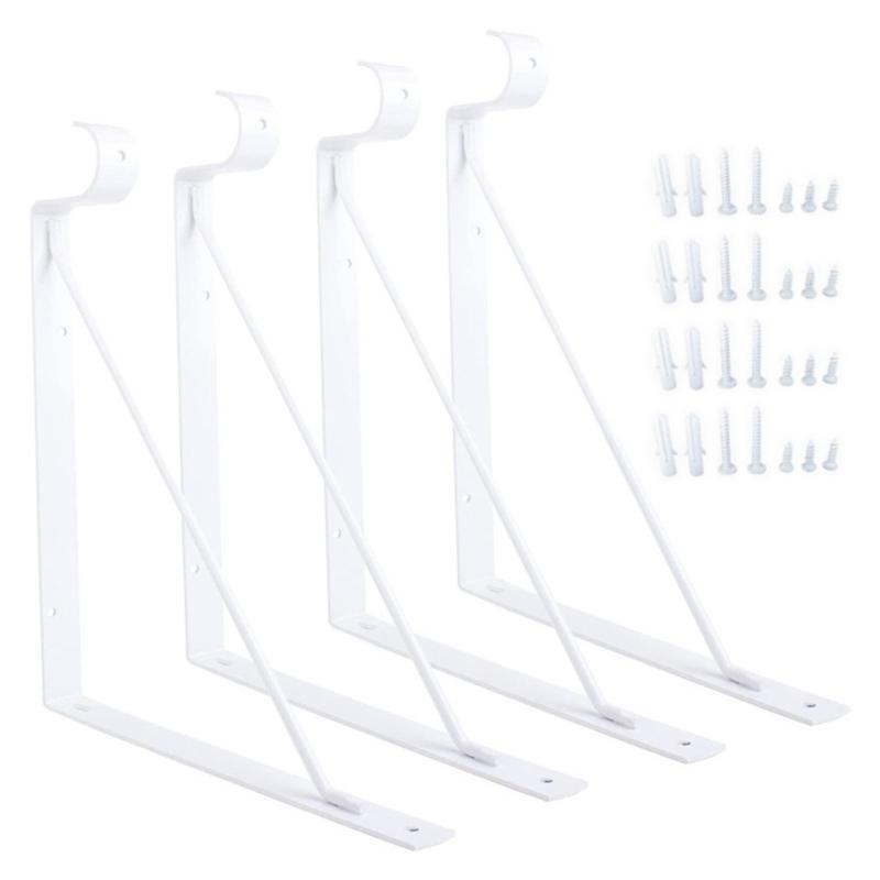 Heavy Duty Closet Shelf Brackets Set Iron Closet Storage Shelf Brackets Set Wall Mounted Organizes Supports for House