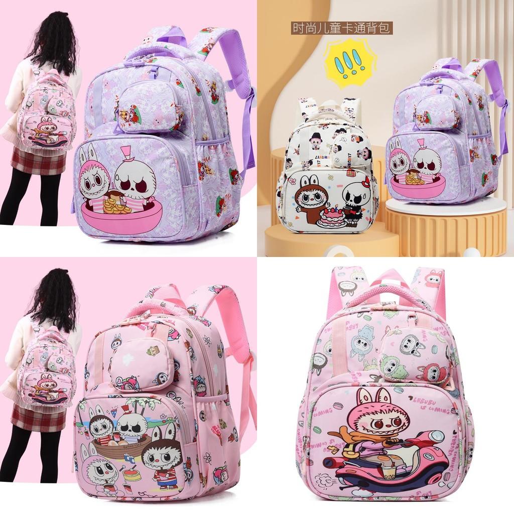 Lbubu Cute Cartoon Preschool Backpack For Boys And Girls Ages 2 To 6 Soft Nylon Material