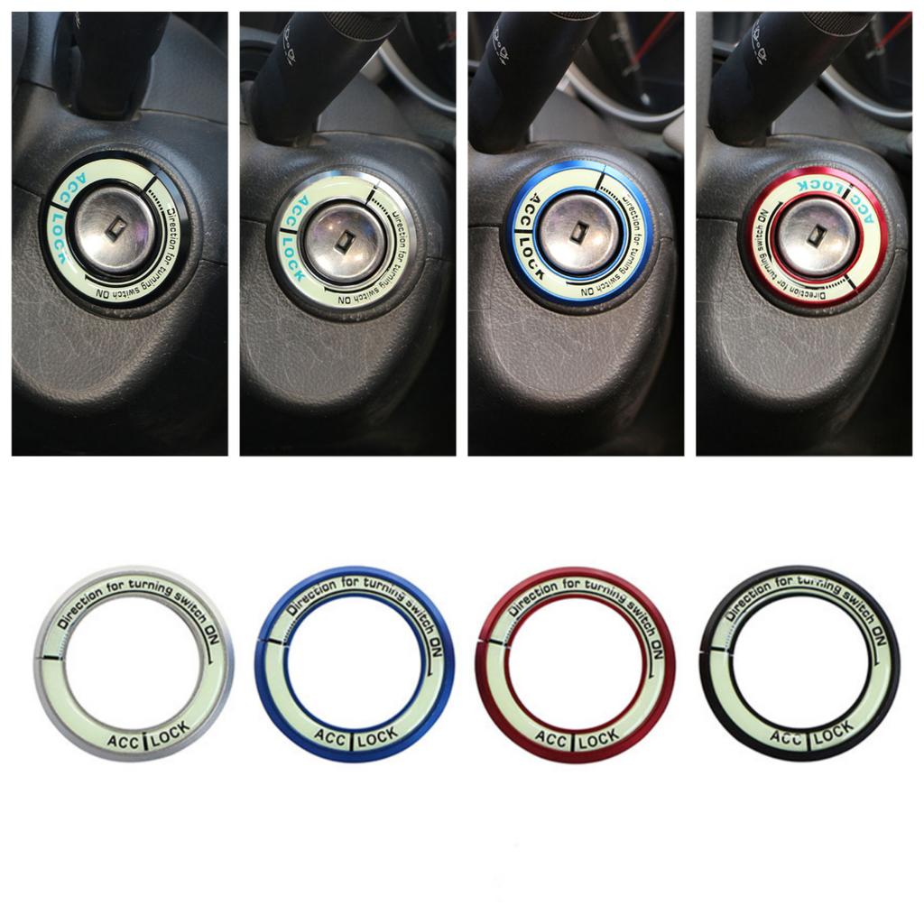 Engine Start Stop Button Trim Ring for Hyundai Solaris Accent Ix35 for Toyota RAV4 for Honda CRV Push Ignition Switch Cover