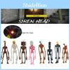 Roztomilé modely Siren Head 4ks PVC figurky se svítícími hrudníky pro dětské hraní