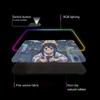 Cartoon Girl Pattern Game Mouse Pad Animation Games Beautiful RGB Gaming Mouse Pad HD Gamer Large LED Computer Non-slip Decor