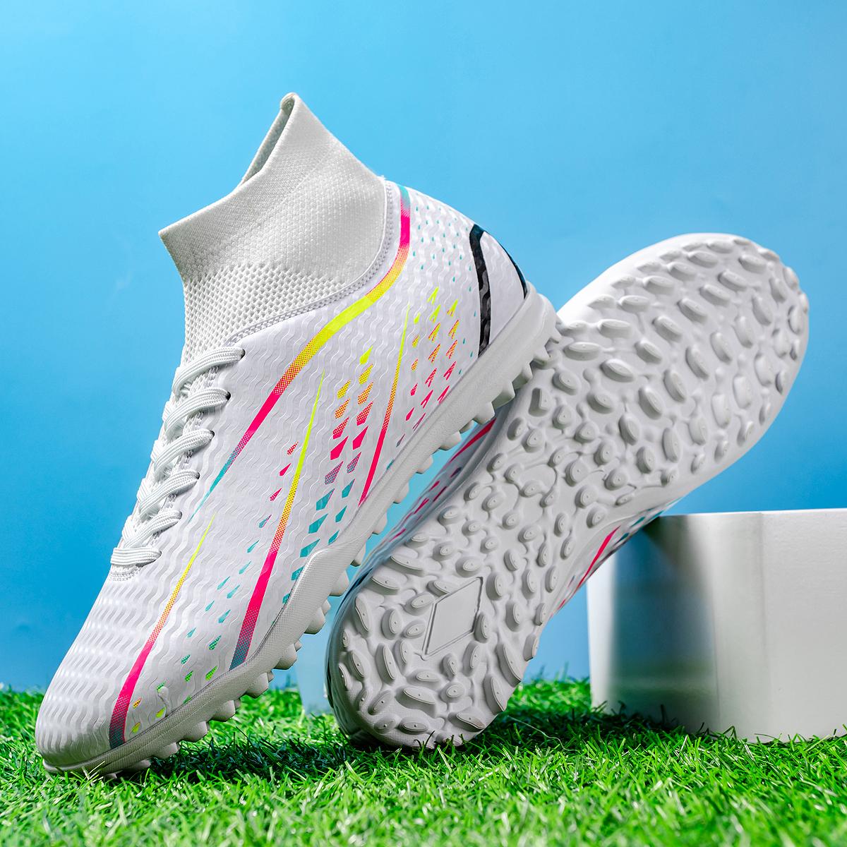 

Breathable Men s Soccer Shoes with TF Broken Nails Effectively Protect Ankles, A Must-have for Football Fans 45