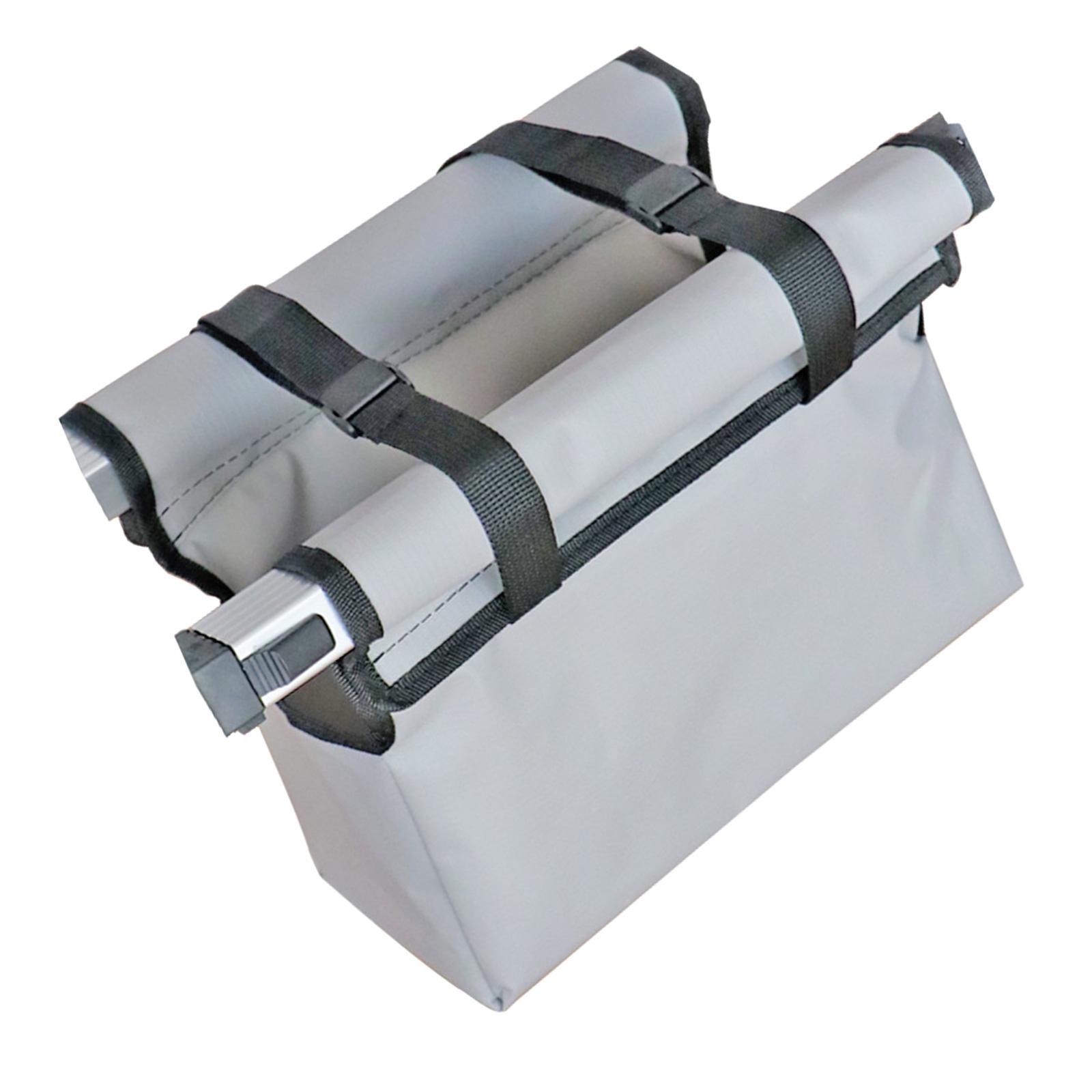 

Прочность Ткань Оксфорд Органайзеры для инструментов Сумка для хранения инструментов для складных лестниц с усиленными пряжками и ручкой серый