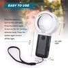 Handheld 30X Magnifying Glass with Professional LED Light Jewelry Appraisal Magnifying Glass