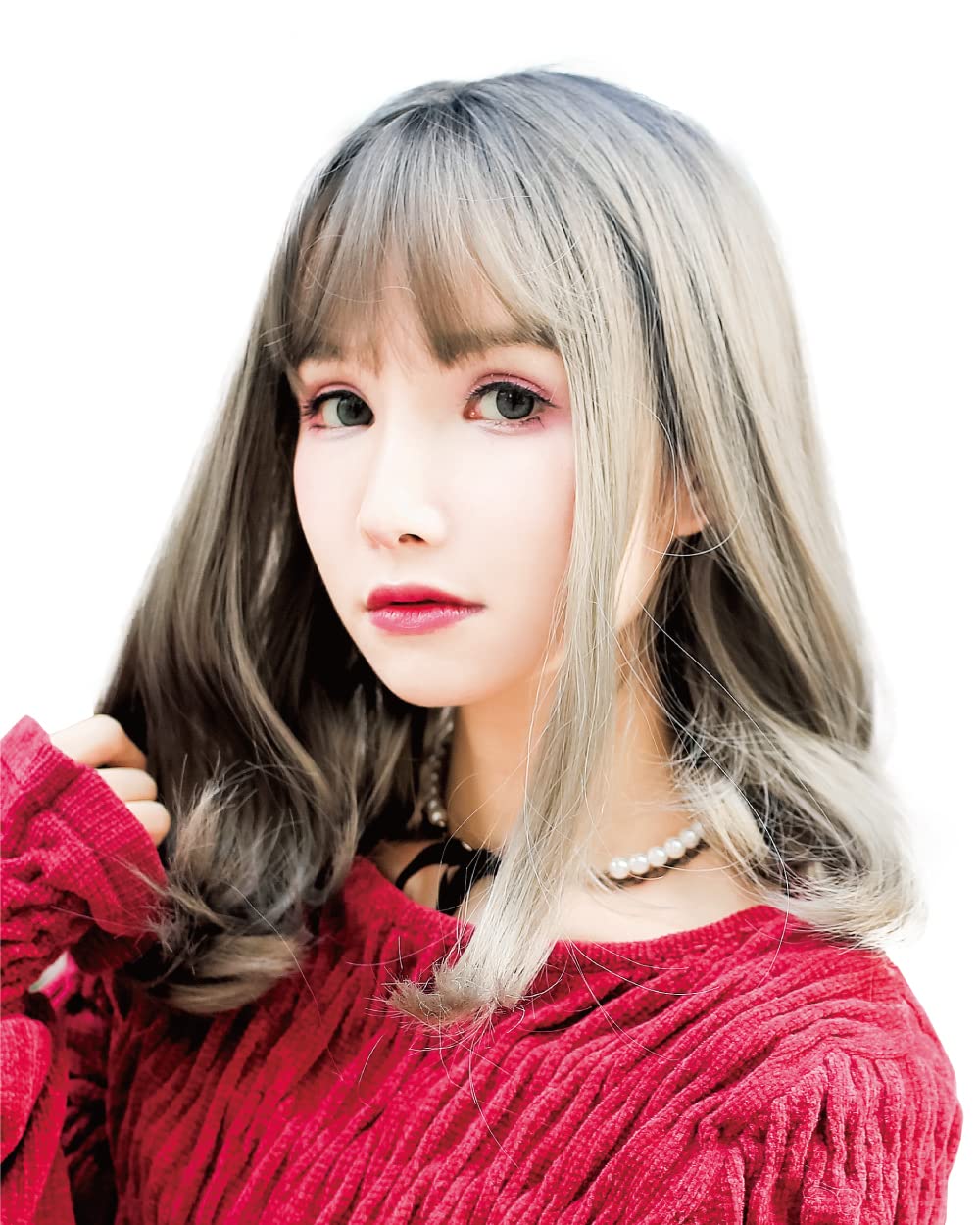 

Полный Жар Черный Взрослый [TefuRe] Парик, Парик, Полудлинный, Средний, Прямой, Термостойкий, Натуральный, Градиентный, Черный, Волосы, Серый, Миди, H-6115BLK-GRY