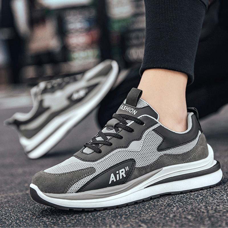 Pánské běžecké boty, podzimní 2024, nové ležérní, lehké, prodyšné, síťované, šněrovací, tenisky, pánské venkovní, neklouzavé, sportovní, tenisové boty