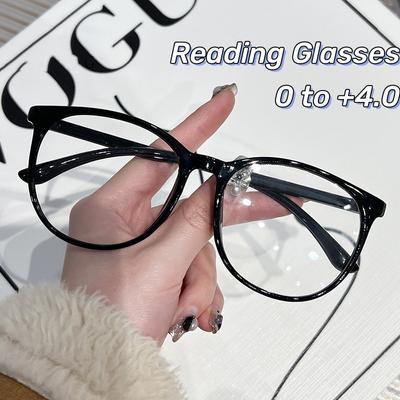 Ultra Light Anti Blue Light Presbyopia Glasses Vintage Transparent Far Sight Eyeglasses Finished Elderly Optical Reading Eyewear