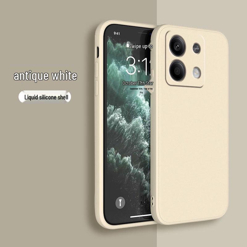 

Совместимый чехол для телефона для Redmi Note 14, Note 15 и Note 15 Pro - Полное покрытие из жидкого силикона, дизайн с прямыми краями Redmi 13 4G International / Redmi NOTE13R 5G