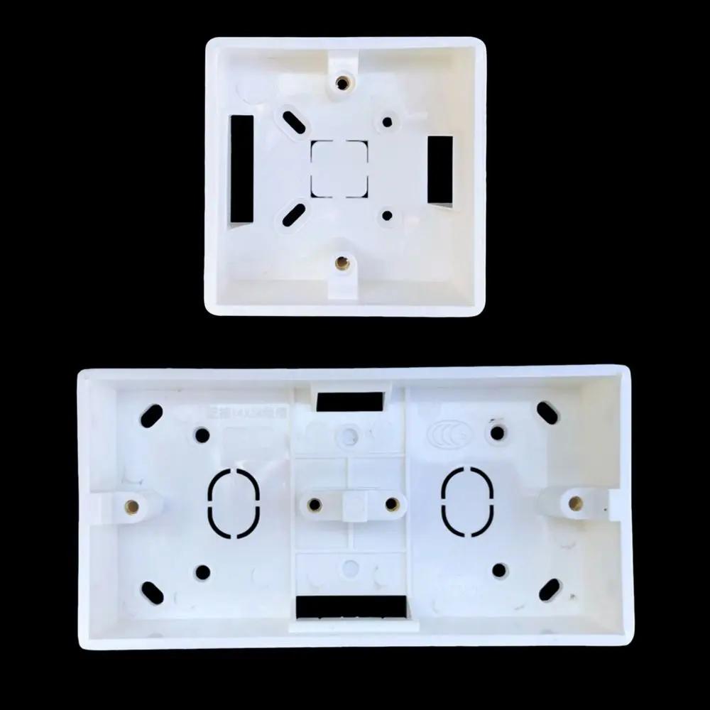 Wiring Organizer 86 Type Switch Socket Box Plastic PVC Junction Back Box External Mounting Box Standard Waterproof