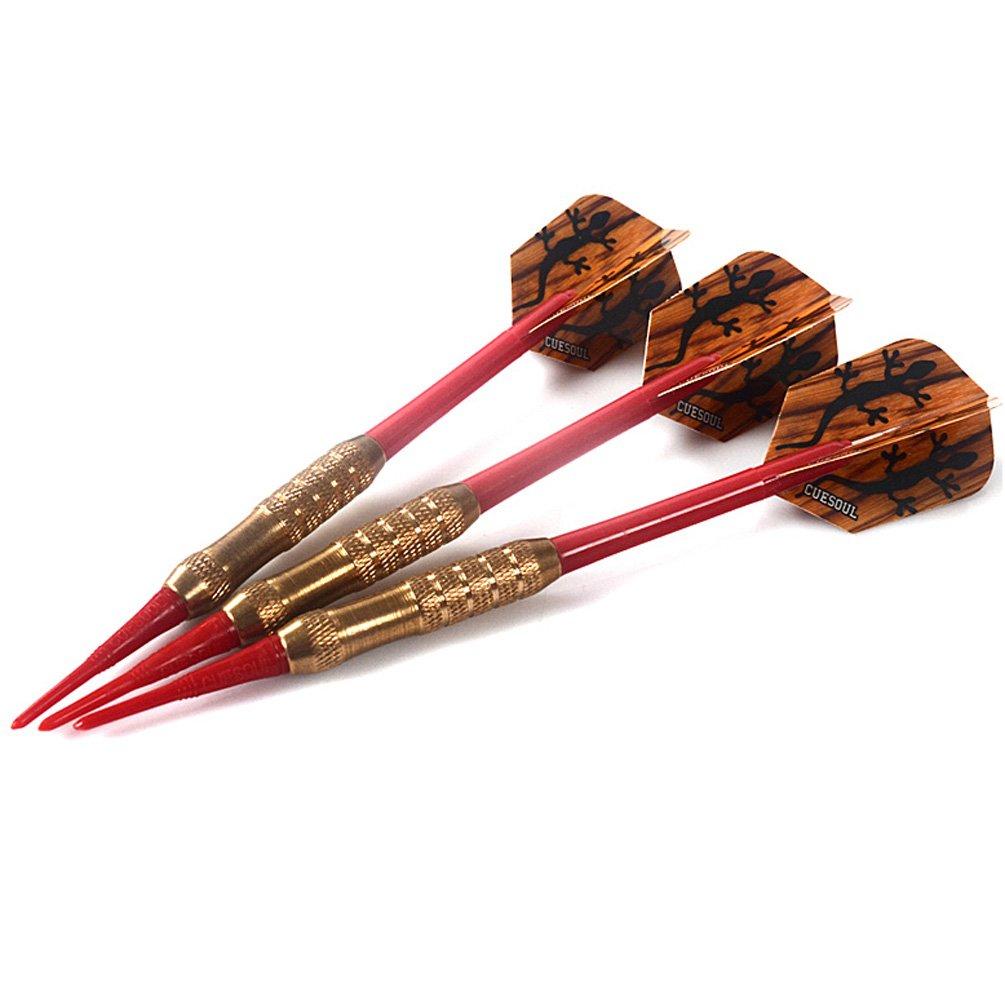 CUESOUL Practice Brass Barrel Soft Tip Darts 9 Pieces