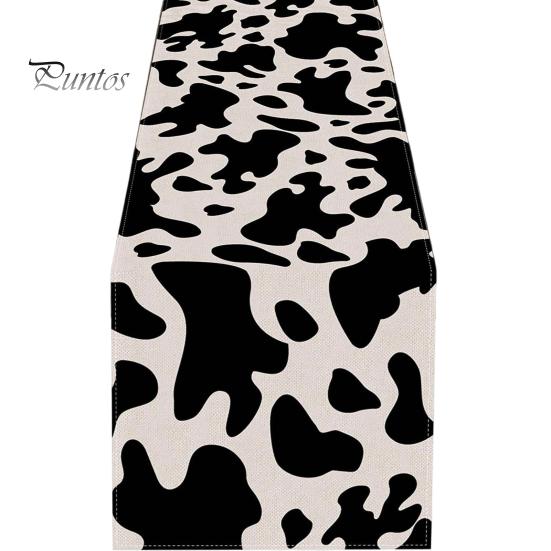 Easy Care Table Decor Modern Geometric Runner, Black And White Checkered Washable Rectangular Desk Runner 72 Inch Striped for Dining Decorative Cover