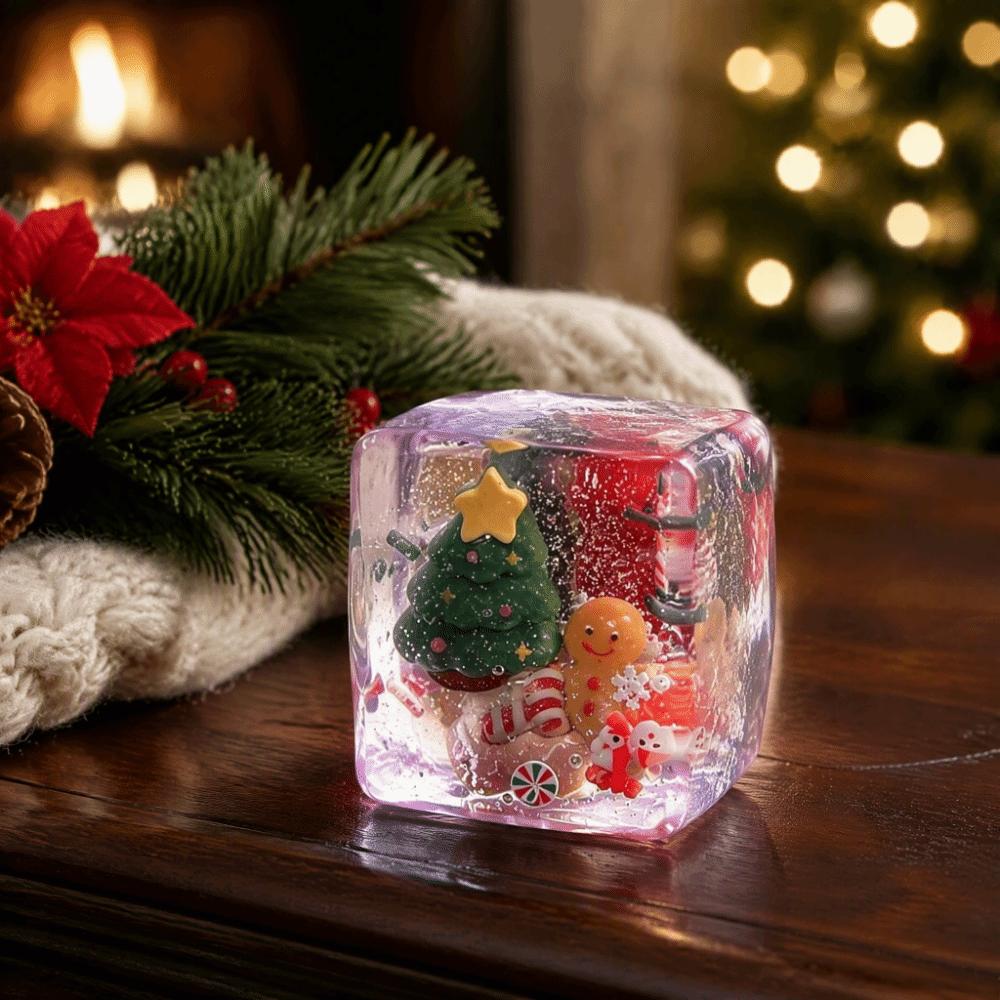 Transparent Ice Cube Fidget Toy Christmas Theme Maltose Fidget Toys Gifts