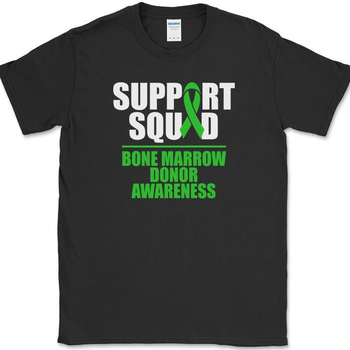SUPPORT SQUAD Bone Marrow Donor Awareness T-Shirt Group Tee S