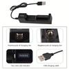 18650 Ladegerät Aufladen 3,7 V Li-Ionen-Akku-Ladegerät USB Universal Smart 1 Slot Ladegerät Lithium-Batterien Ladeadapter
