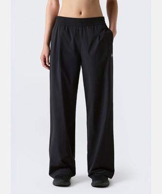 DESCENTE Women'S Woven Wide Fit Pants Black Sr322Ppt72
