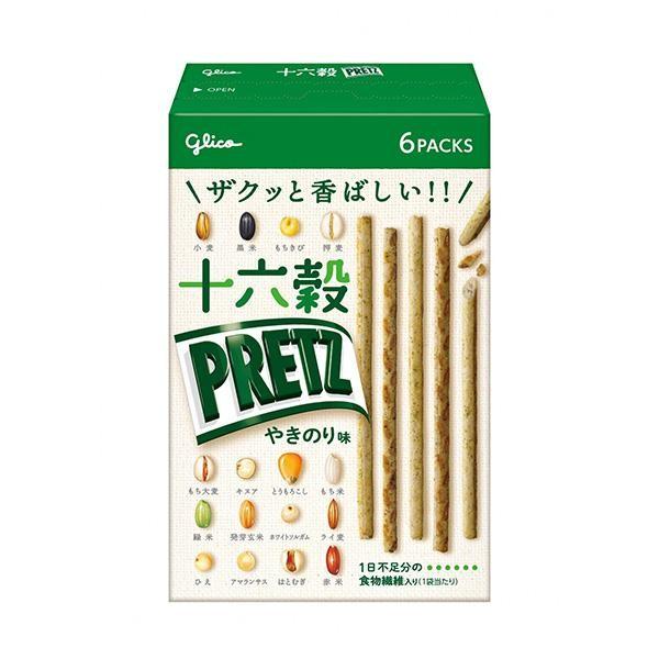 Japan GLICO Sixteen Grain Pretz (Light Salte Flavor / Toasted Seaweed Flavor) 60g