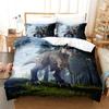 Dinosaur Duvet Cover Twin Microfiber 3D Animal Comforter Cover Jurassic World Park Dinosaur Bedding Set For Kids Teens Boys Room