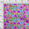 oneOone Cotton Flex Ronchi Fabric Leaves & Flower Quilting Supplies Print Sewing Fabric By The Yard 40 Inch