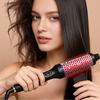 New Design Small Size Hot Comb Negative Ion Single Thermal Brush Heated Round Straightening Brush for Hair Curler