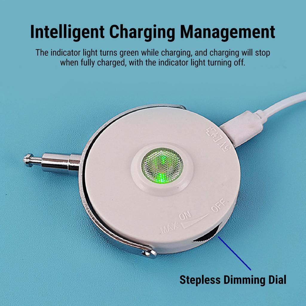 Dimmable Microscope Light LED Microscope Light Biological Microscope Lamp with Mirror Stepless Dimming for Education Research