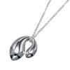 TIFFANY&Co. Double teardrop Necklace Silver925 5.42g Women Used