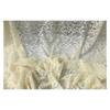 White Openwork Embroidered Chiffon Fabric Suitable for Wedding Dresses Formal Gowns and DIY Handmade Clothing Fabrics