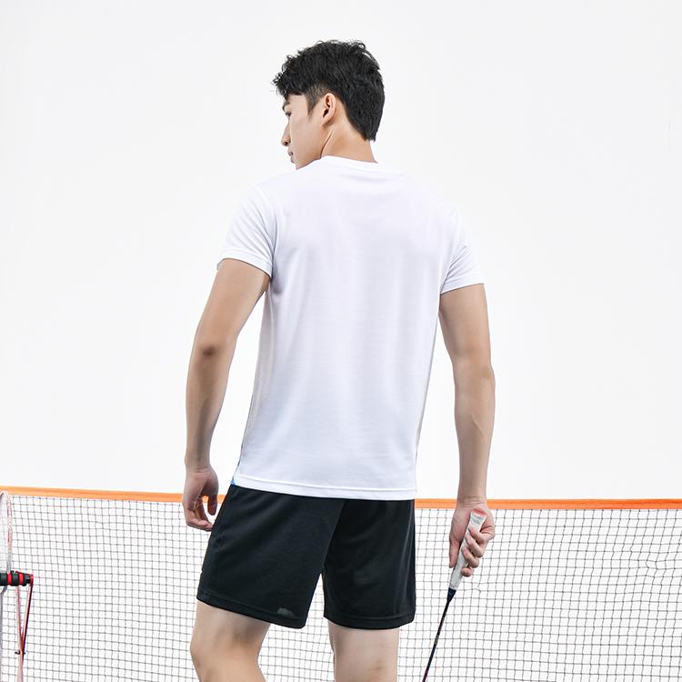 Logo de la Série Badminton Li Ning Manches Courtes Légères Confortable Short Ensemble de Sport Décontracté Ensembles Unisexe AATU057-2