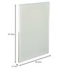 KOKUYO Arquivo Clear Book Glassel Tipo Fixo A2 20 Folhas Branco La-GL212W
