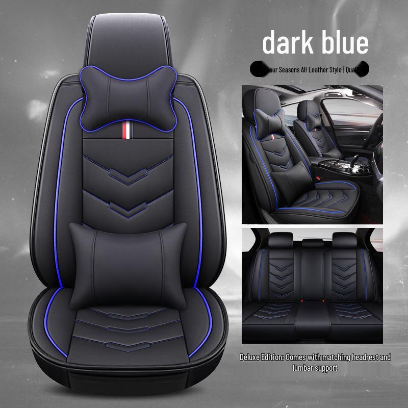 Universal Four Seasons Leather Car Seat Cover - Full Surround Cushion