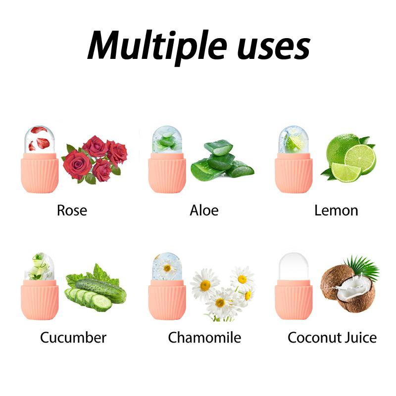 Ice Face Roller Facial Lifting Contouring Tools Silicone Ice Cube Trays Ice Globe Balls Eye Face Massager Beauty Skin Care Tools
