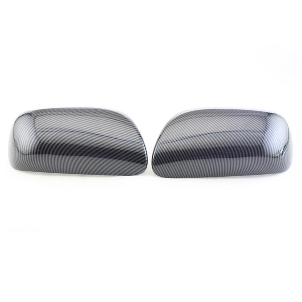 Pair Rear View Mirror Cover Trim For Toyota Corolla 2007-2013 Carbon Fiber Color