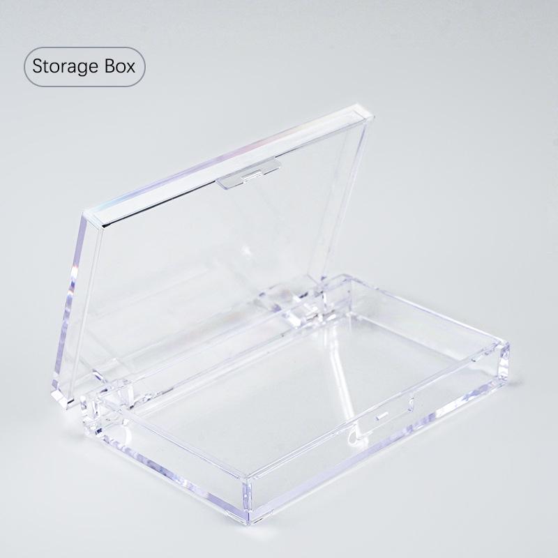 

Прозрачный пылезащитный ящик для хранения ногтей, антиокислительные упаковочные коробки, контейнер для ногтей, портативный пластиковый держатель для маникюра Storage Box