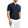2026 New Summer Ribbed Knit Polo Shirt for Men Breathable and Cool Brand Quality Mens Textured Polo Shirts