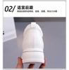 Inner Height Increasing White Shoes for Women, Comfortable and Versatile, Thick Sole, Casual Leather Surface, Sponge Cake, Small Board Shoes for Women