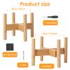 2Pcs Drink Dispenser Stand Wood Flowerpot Holder Adjustable Beverage Jug Stand Water Pitcher Stand Dispenser Stand for Home New