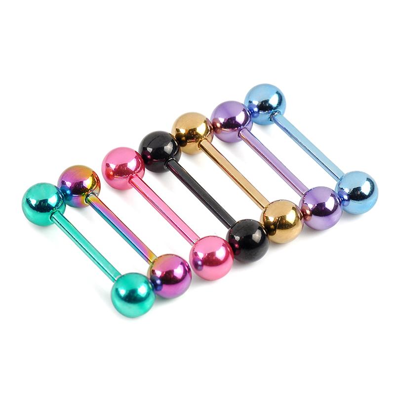 7 Pcs/Set The Plating Color Steel Stainless Steel Rod Tongue Nailed Double Ball