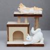 1 Stück 1:12 puppenhaus Miniatur Katze Klettergerüst Modell Haustier Möbel Wohnkultur Spielzeug Puppe Haus Zubehör