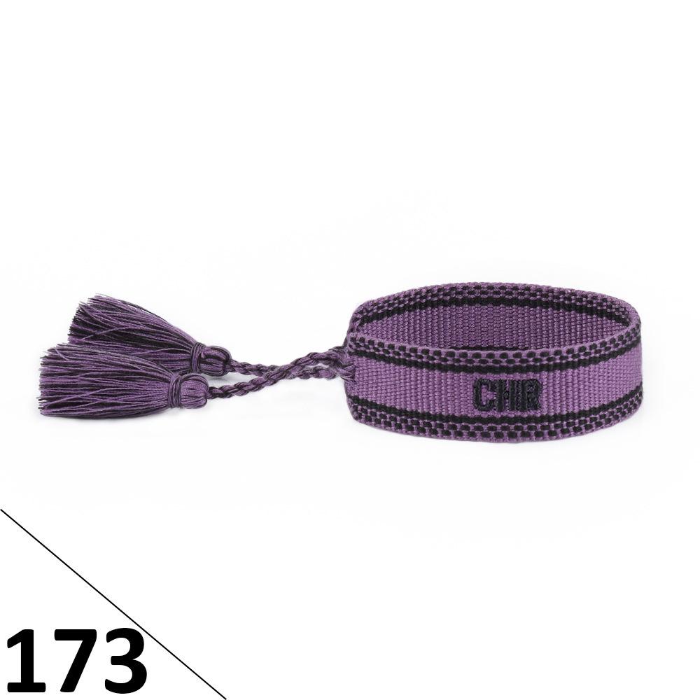 Friendship Letter Bracelet - Hand-Woven Ethnic Style with Polyester Tassels