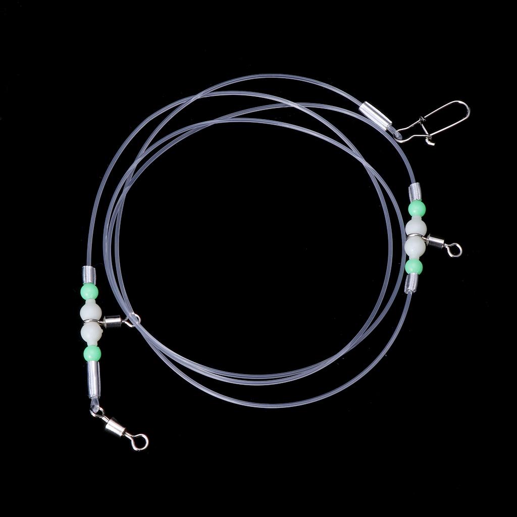 1 Group Fishing Tackle Line Swivels Night Luminous Beads Pins Rolling Connector