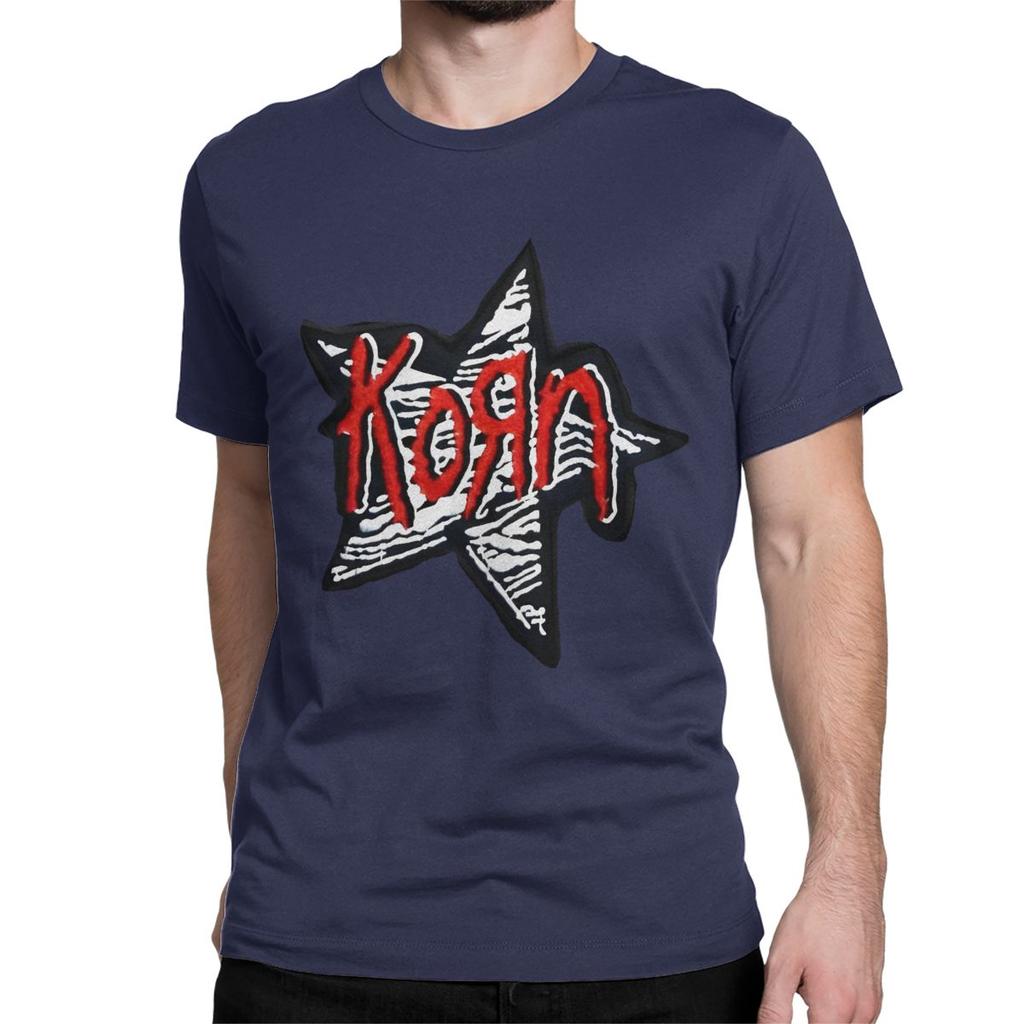 Novelty Korn Music Band T-Shirt for Men Women Pure Cotton T Shirts Nu Metal Neidermeyers Short Sleeve Tees Plus Size Clothing