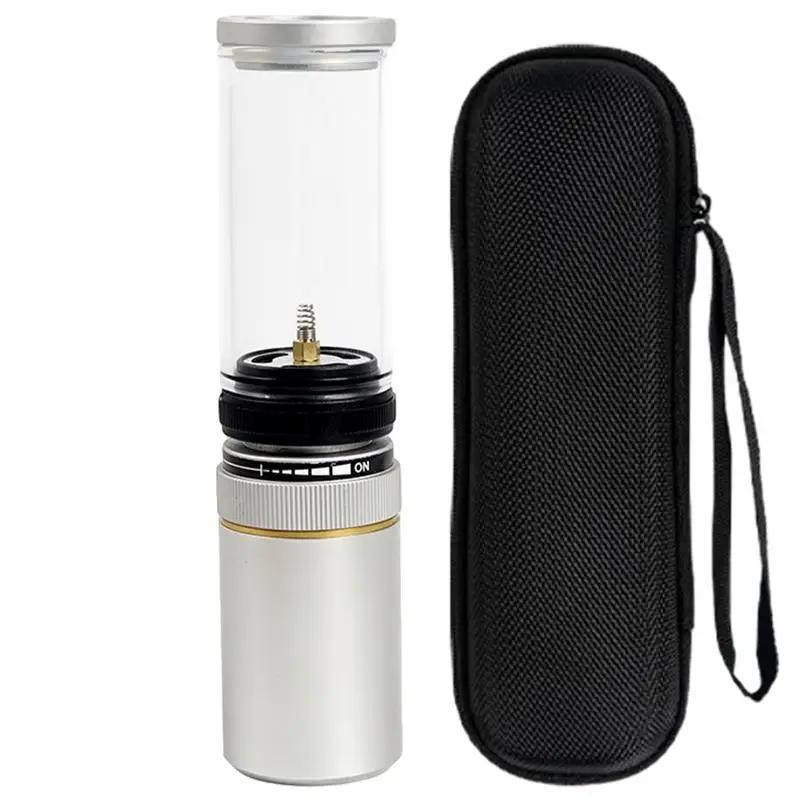 Portable Camping Tent Gas Lamp Outdoor Gas Candlelight Windproof Adjustable Gas Candlelight Lantern for Camping Accessories