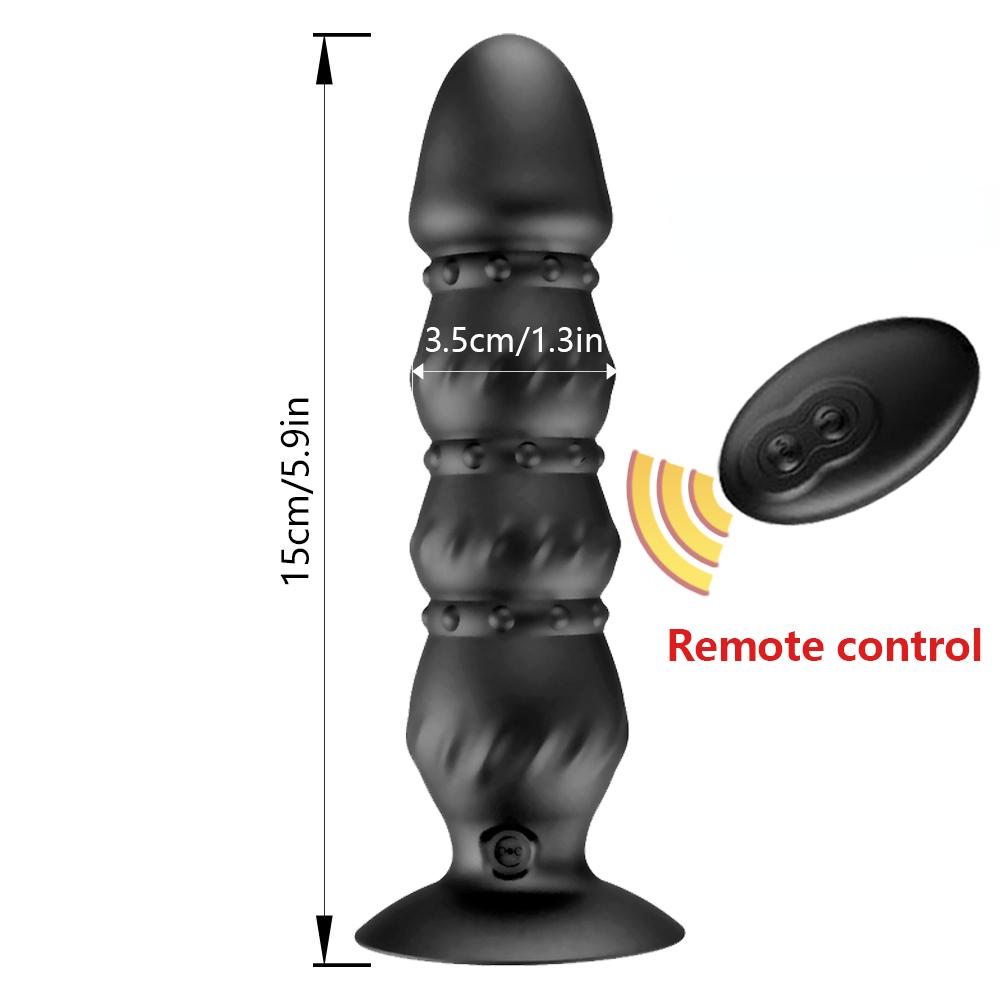 Wireless Remote Control 10 Speeds Vibration Prostate Massager Anal Vibrator Sex Toys For Women Vibrating Butt Plug Anal Beads