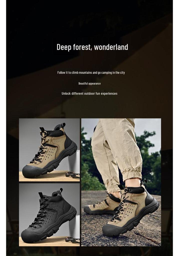 Men's Retro Martin Boots - Plus Velvet High-Top Casual Sports Shoes, Autumn/Winter Versatile Tooling Style