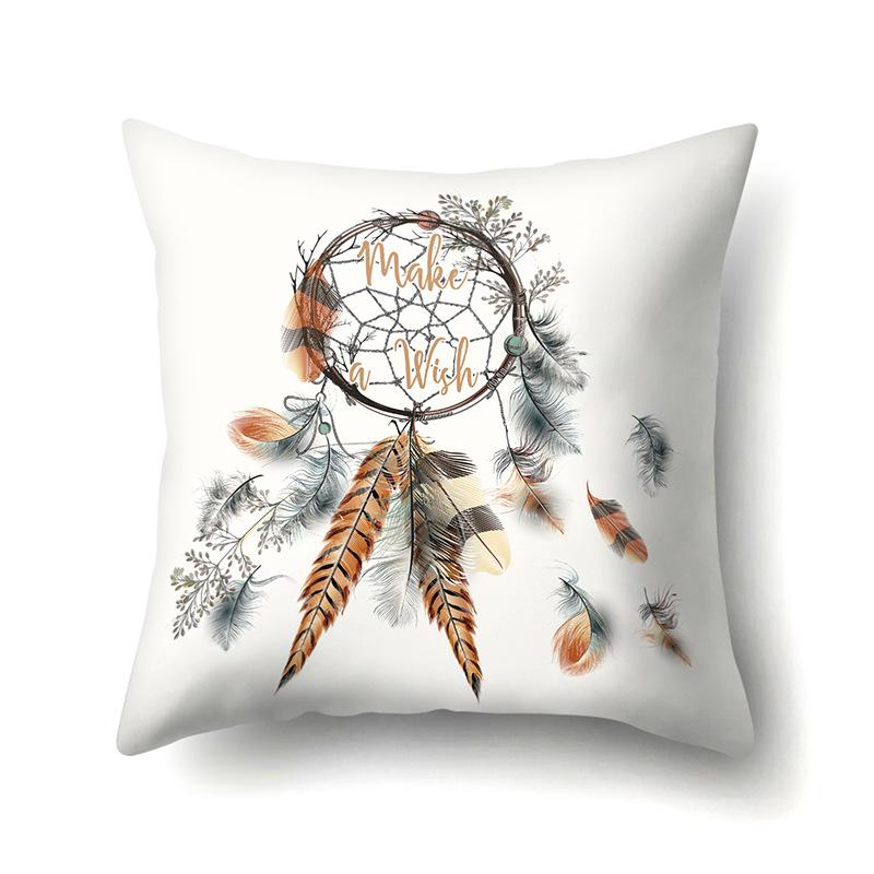 Dreamcatcher Boho Polyester Pillowcase Car Decoration Home Print Bedside Sofa Pillowcase