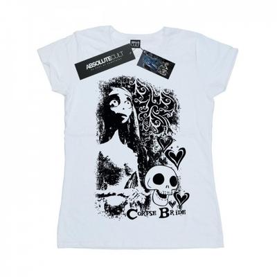 Corpse Bride Womens/Ladies Skull Logo Cotton T-Shirt