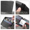 Symphogear Men's Bi-fold Leather Wallet with Coin Purse, Women's Bi-fold Wallet, Slim Wallet, Small Wallet, Popular, Business, Coin Purse, Father's Da