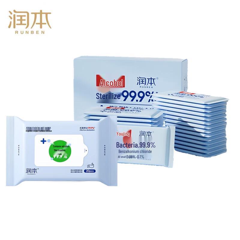 Runben Alcohol Disinfectant Wipes